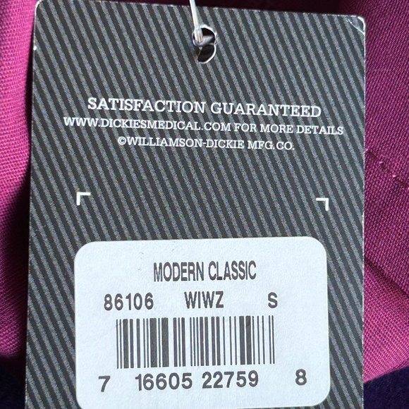 NWT Dickies EDS Signature Cargo Scrub Pants {86106} Size Small Wine - Picture 7 of 9